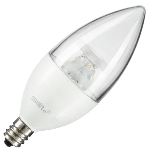 7 watt 120 volt B12 Candelabra Screw Base 4000K Cool White LED Light Bulb