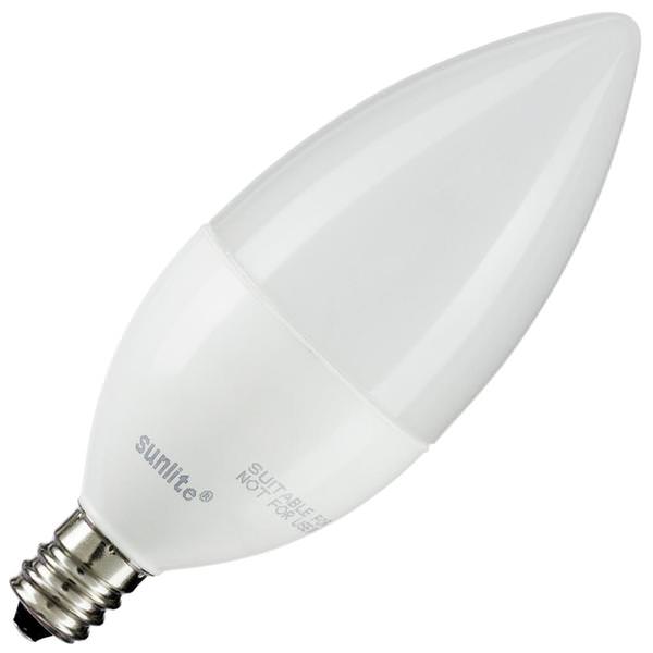 7 watt 120 volt B12 Candelabra Screw Base 3000K Natural White LED Light Bulb