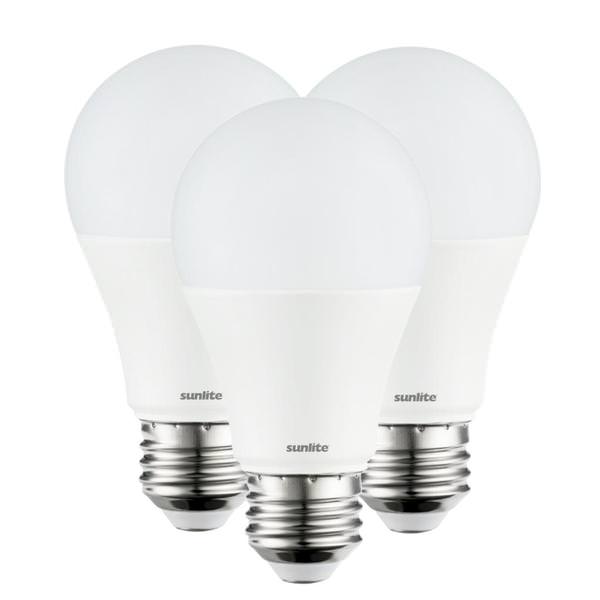 15 watt 120 volt A19 Medium Screw Base 5000K Daylight LED Light Bulb (3 Pack)
