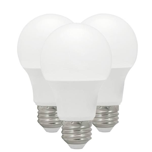 6 watt 120 volt A19 Medium Screw Base 5000K Daylight LED Light Bulb (3 Pack)
