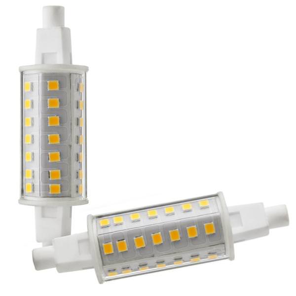 4.5 watt 120 volt T8 Recessed Single Contact Base 3000K Natural White Double Ended LED Light Bulb (2 Pack)