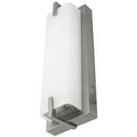Sunlite 15 watt 120 volt 3000K Natural White Brushed Nickel LED Wall Scone Light Fixture