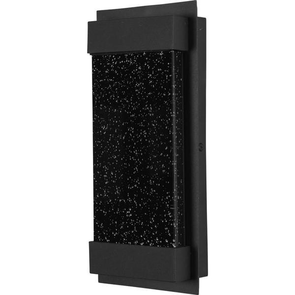 22 watt 120 volt 3000K Natural White Textured Black Seeded Glass LED Wall Sconce Light Fixture