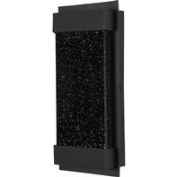 Sunlite 22 watt 120 volt 3000K Natural White Textured Black Seeded Glass LED Wall Sconce Light Fixture