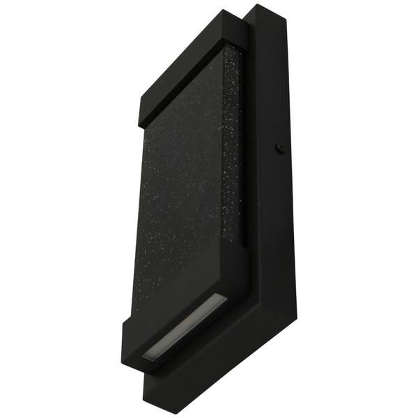 22 watt 120 volt 3000K Natural White Textured Black Seeded Glass LED Wall Sconce Light Fixture