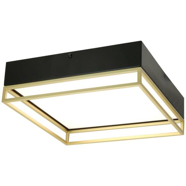 13" 20 watt 120 volt CCT Selectable Black/Gold LED Ceiling Fixture