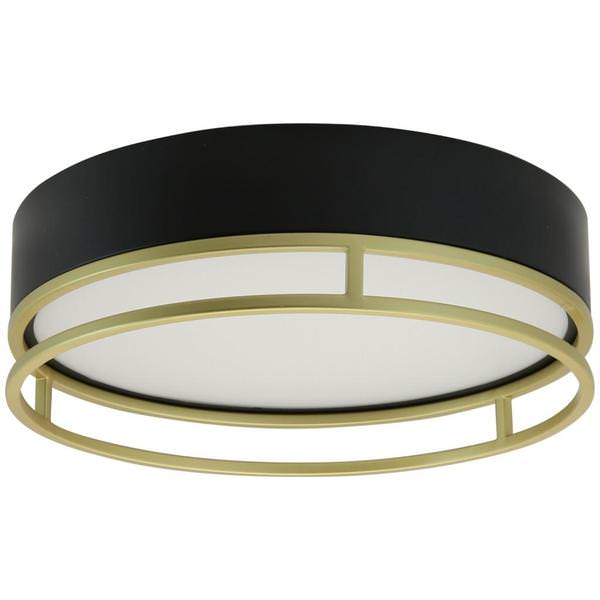 13" 20 watt 120 volt CCT Selectable Black/Gold LED Ceiling Light Fixture