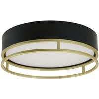 Sunlite 13" 20 watt 120 volt CCT Selectable Black/Gold LED Ceiling Light Fixture