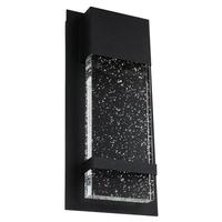 Sunlite 12 watt 120 volt CCT Selectable Black LED Wall Sconce Light Fixture