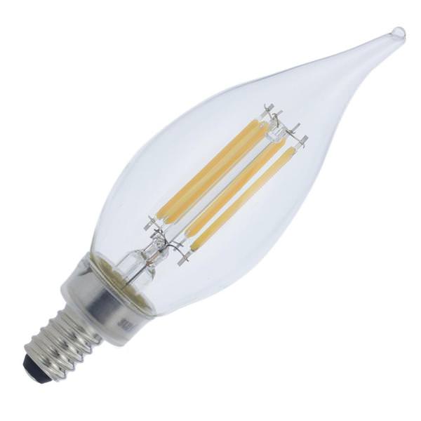 5.5 watt 120 volt CA11 Candelabra Screw Base 3000K Natural White Clear LED Light Bulb