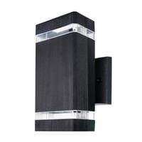 Sunlite 1 Light 6 watt 120/277 volt CCT Selectable Black Glass LED Wall Sconce Fixture