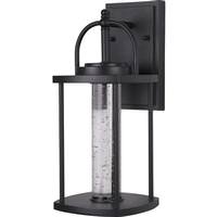 Sunlite 10 watt 120 volt CCT Selectable Black Seeded Glass LED Wall Sconce Light Fixture