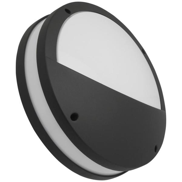 20 watt 120 volt CCT Selectable Textured Black Round LED Light Fixture
