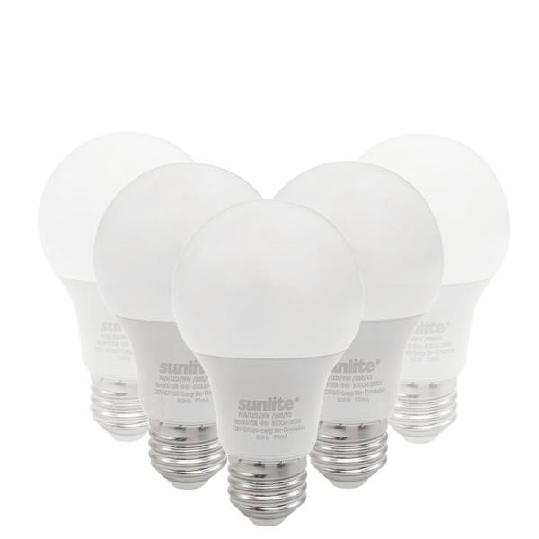9 watt 120 volt A19 Medium Screw Base 3000K Natural White LED Light Bulb (6 Pack)