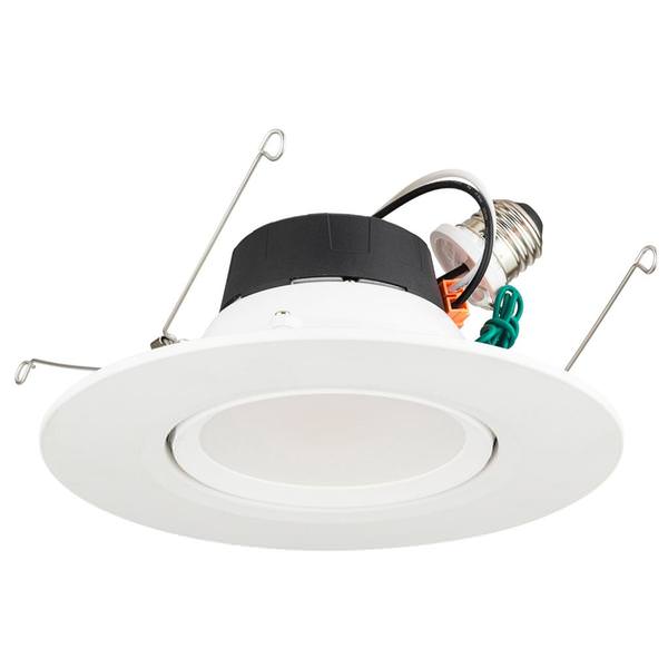 5-6" 11 watt 120 volt CCT Selectable Medium Screw Base White LED Recessed Downlight