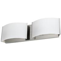 Sunlite 2 Light 20 watt 120 volt CCT Selectable Brushed Nickel LED Decorative Vanity Light Fixture