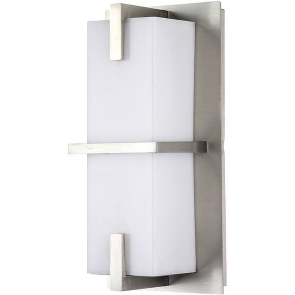 12 watt 120 volt CCT Selectable Brushed Nickel LED Wall Sconce Fixture
