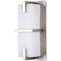 Sunlite 12 watt 120 volt CCT Selectable Brushed Nickel LED Wall Sconce Fixture