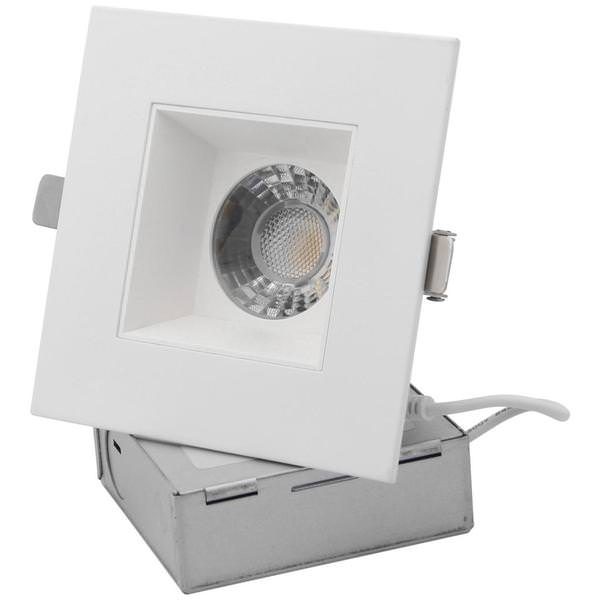 4" 12 watt 120 volt CCT Selectable White Square LED Recessed Downlight