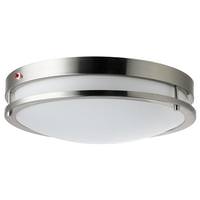 Sunlite 16" 24 watt 100/277 volt CCT Selectable Brushed Nickel LED Flush Mount Light Fixture