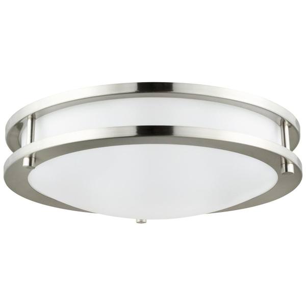 16" 24 watt 120 volt CCT Selectable Brushed Nickel LED Ceiling Light Fixture