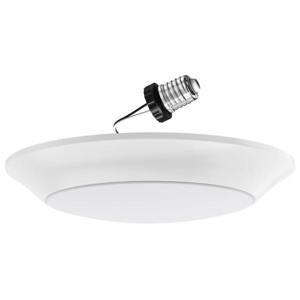 7" 15 watt 120 volt Medium Screw Base CCT Selectable White LED Recessed Downlight