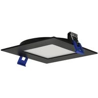 Sunlite 4" 12 watt 120 volt CCT Selectable Black Square LED Recessed Downlight