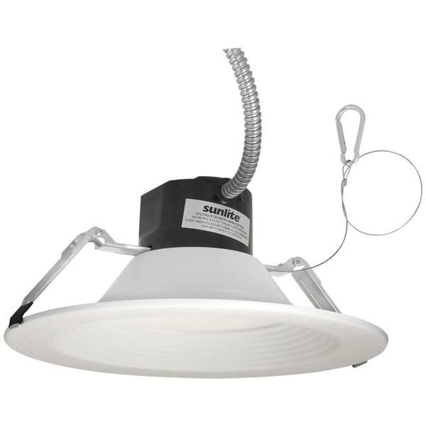 9.5" Selectable watt 120/347 volt White Round LED Recesssed Downlight