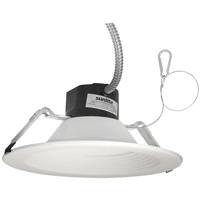 Sunlite 9.5" Selectable watt 120/347 volt White Round LED Recesssed Downlight