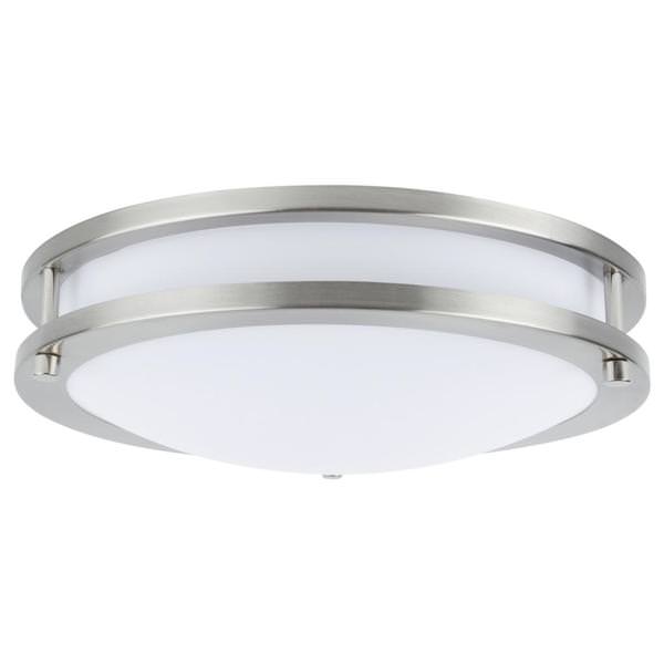 14" 21 watt 120 volt CCT Selectable Brushed Nickel LED Ceiling Fixture