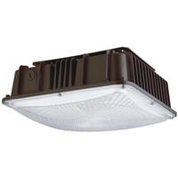 Sunlite Selectable watt 120/277 volt CCT Selectable Bronze LED Outdoor Canopy Light Fixture