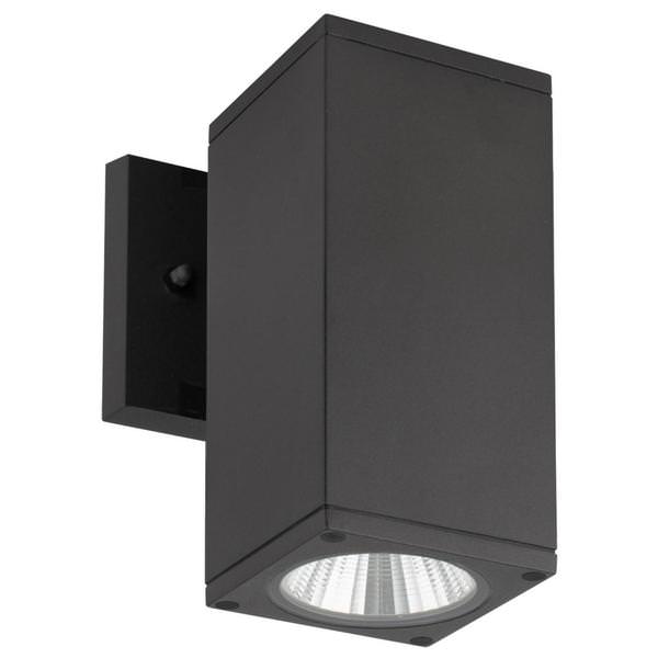 1 light 12 watt 120/277 volt CCT Selectable Black LED Wall Light Fixture