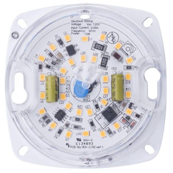3" 10 watt 120 volt 4000K Cool White Square LED Light Engine