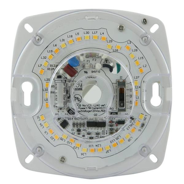 4" 17 watt 120 volt CCT Selectable LED Light Engine