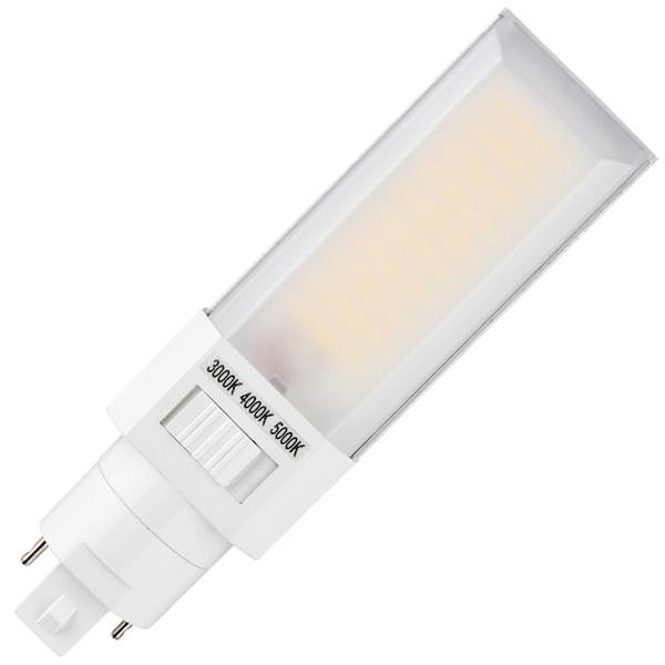 11 watt Plug and Play PLD 2-Pin Base CCT Selectable Fluorescent Replacement LED Light Bulb