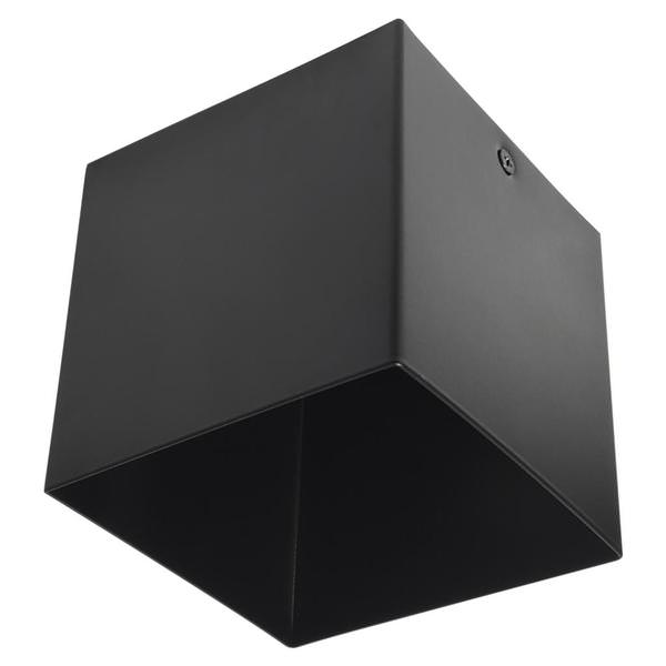 4" 1 light 120 volt Matte Black Modern Cube Outdoor Ceiling Spotlight Fixture