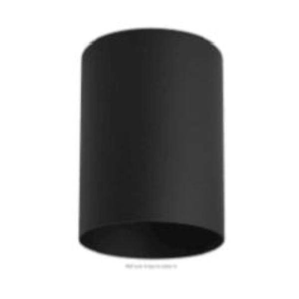 7" 1 Light 120 volt Matte Black Modern Cylinder Indoor Flush Mount Fixture