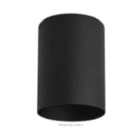 7" 1 Light 120 volt Matte Black Modern Cylinder Indoor Flush Mount Fixture