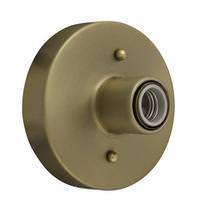 Sunlite 1 Light 6" 120 volt Polished Brass Medium Base Flush Mount Light Fixture