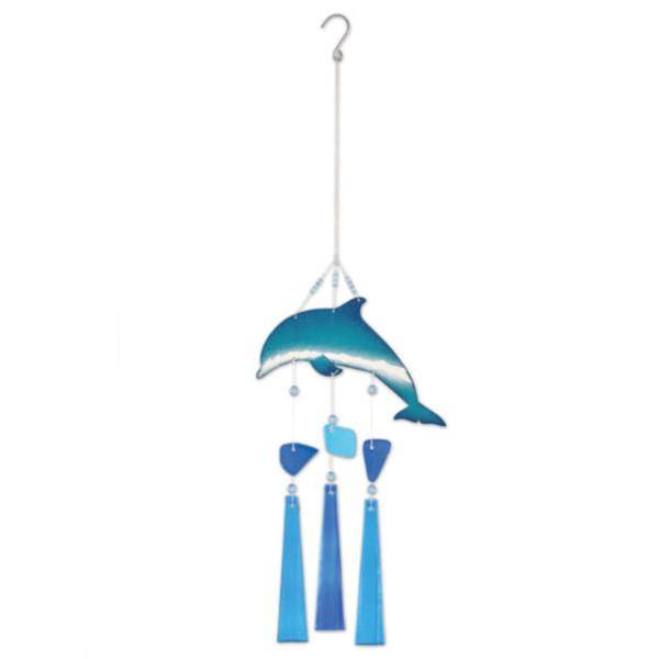 17" Blue Dolphin Wind Chime