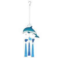 Sunset Vista Designs 17" Blue Dolphin Wind Chime