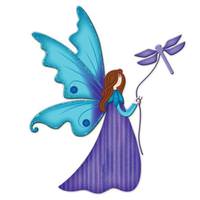 Sunset Vista Designs 20" Blue Fairy Porch Sitter