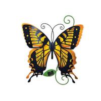 Sunset Vista Designs 20" Yellow Butterfly Solar Decor
