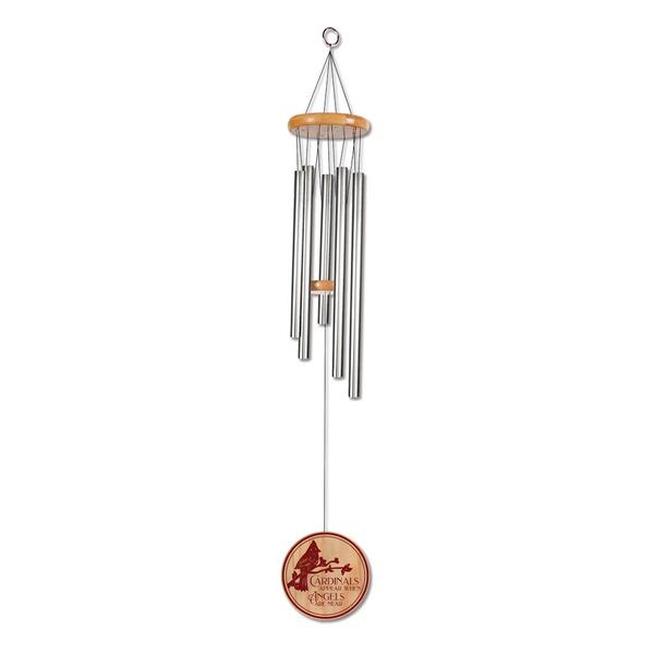 29" Wooden Cardinal Wind Chime