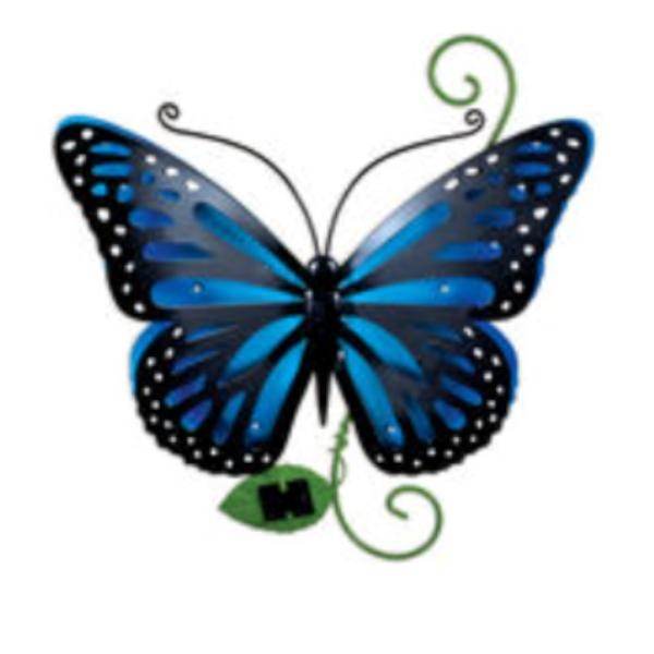 17.7" Blue Butterfly Solar Decor