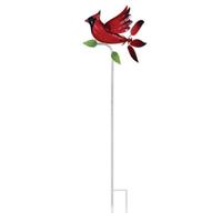 Sunset Vista Designs 47.2" Spinning Red Cardinal Garden Stake