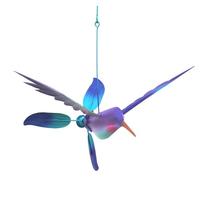 Sunset Vista Designs 18" Blue Hummingbird Spinner