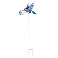 Sunset Vista Designs 47.2" Spinning Blue Hummingbird Garden Stake