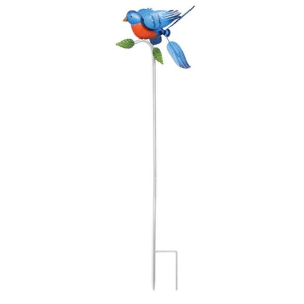 47.2" Spinning Blue Bird Garden Stake