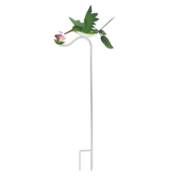 47.2" Spinning Green Hummingbird Garden Stake